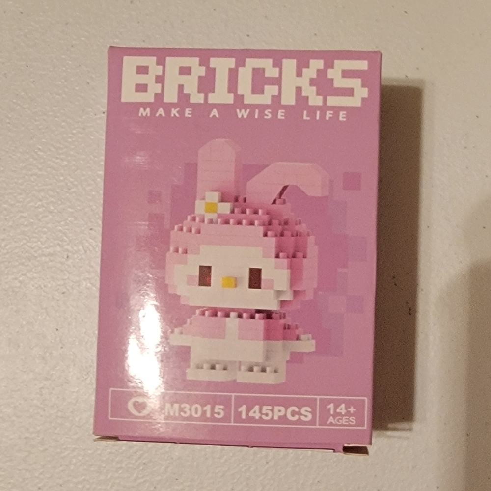 Sanrio Bricks Pink My Melody Style Mini Figure Building Set